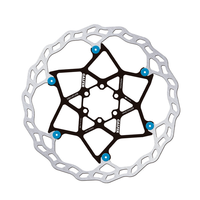 Rotor GALFER Wave Flotante 203 x 2.0 mm BLUE PINS - imagen 1