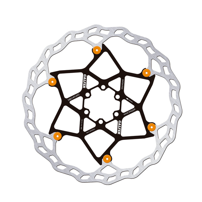 Rotor GALFER Wave Flotante 203 x 2.0 mm ORANGE PINS - imagen 1