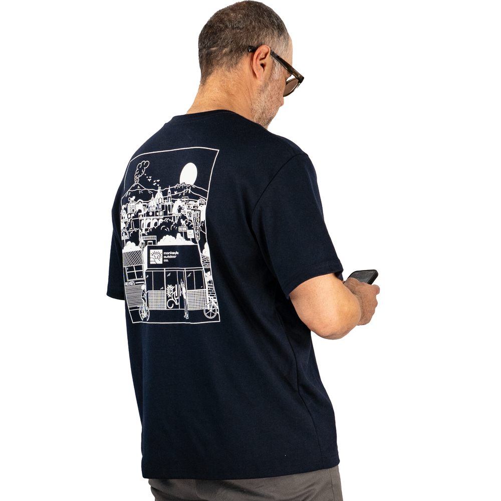 T-shirt Barrio Monkeylion - Azul Oscuro - imagen 4