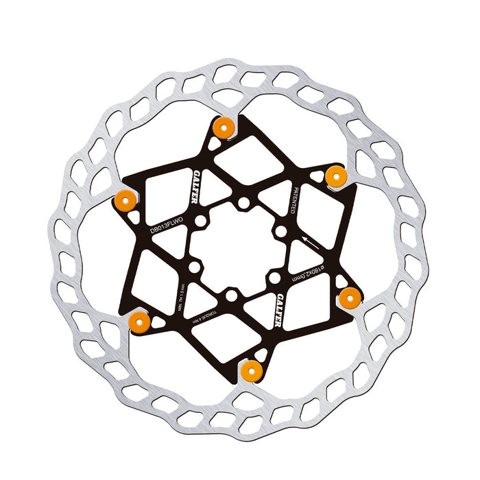Rotor GALFER Wave Flotante 180 x 2.0 mm ORANGE PINS - imagen 1
