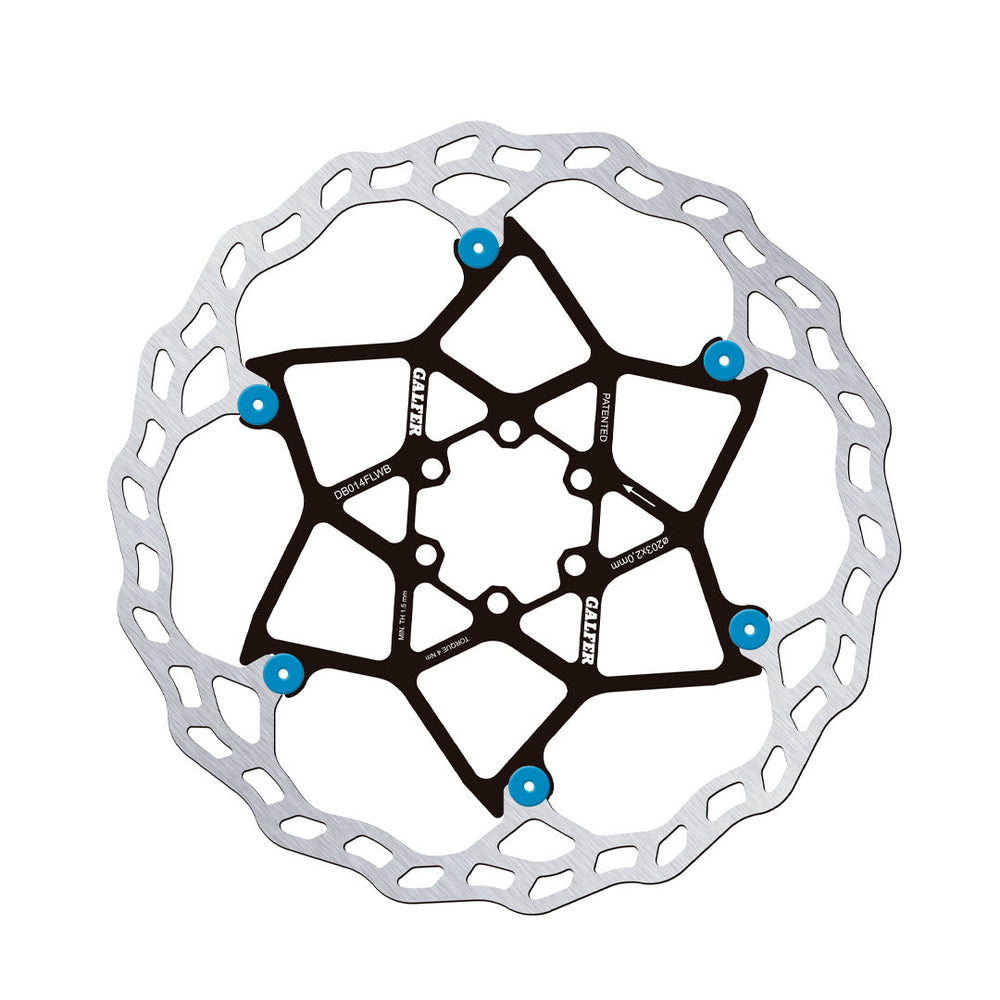 Rotor GALFER Wave Flotante 203 x 2.0 mm BLUE PINS - imagen 1