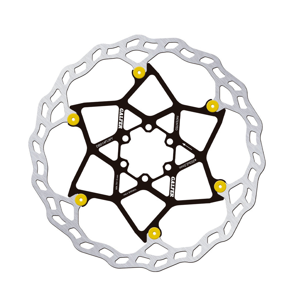 Rotor GALFER Wave Flotante 203 x 2.0 mm GOLD PINS - imagen 1