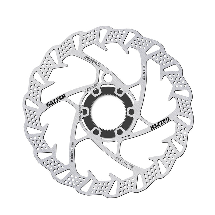Rotor GALFER SHARK Center Lock 160 x 2.0 mm - imagen 1