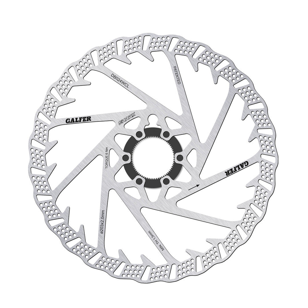 Rotor GALFER SHARK Center Lock 203 x 2.0 mm - imagen 1