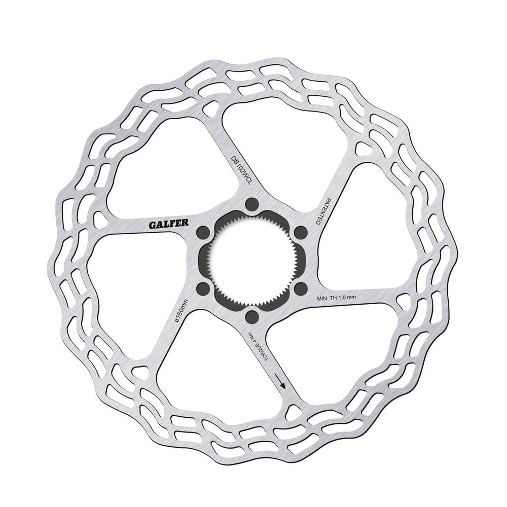 Rotor GALFER Wave Ruta Center Lock 160 x 1.8 mm - imagen 1