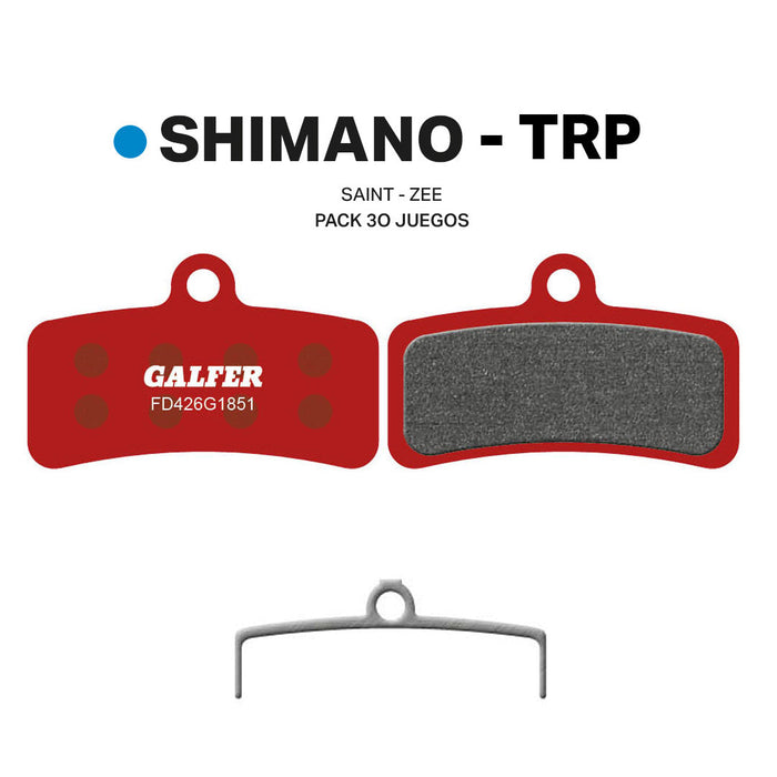 Pack Balatas Advanced (30 juegos) SHIMANO SAINT - ZEE - imagen 1